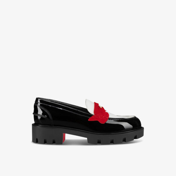

Penny lug donna лакированные кожаные мокасины Christian Louboutin, мультиколор