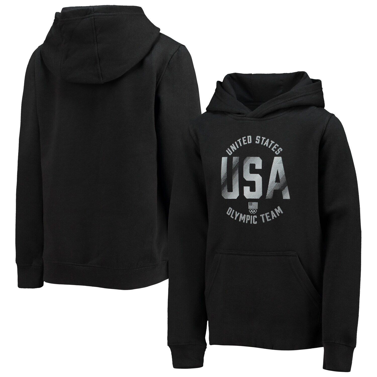 

Пуловер с капюшоном Youth Black Team USA Fire Within Outerstuff