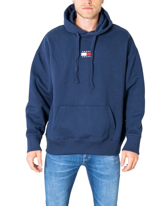 

Толстовка с капюшоном и значком Tommy Jeans, синий