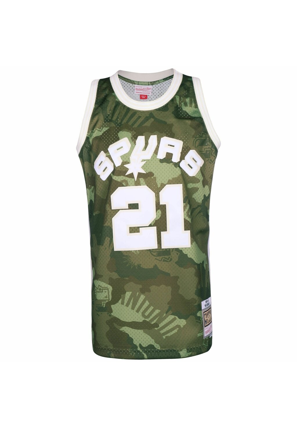 

Майка НБА SAN ANTONIO SPURS SWINGMAN TIM DUNCAN Mitchell & Ness, цвет camo green