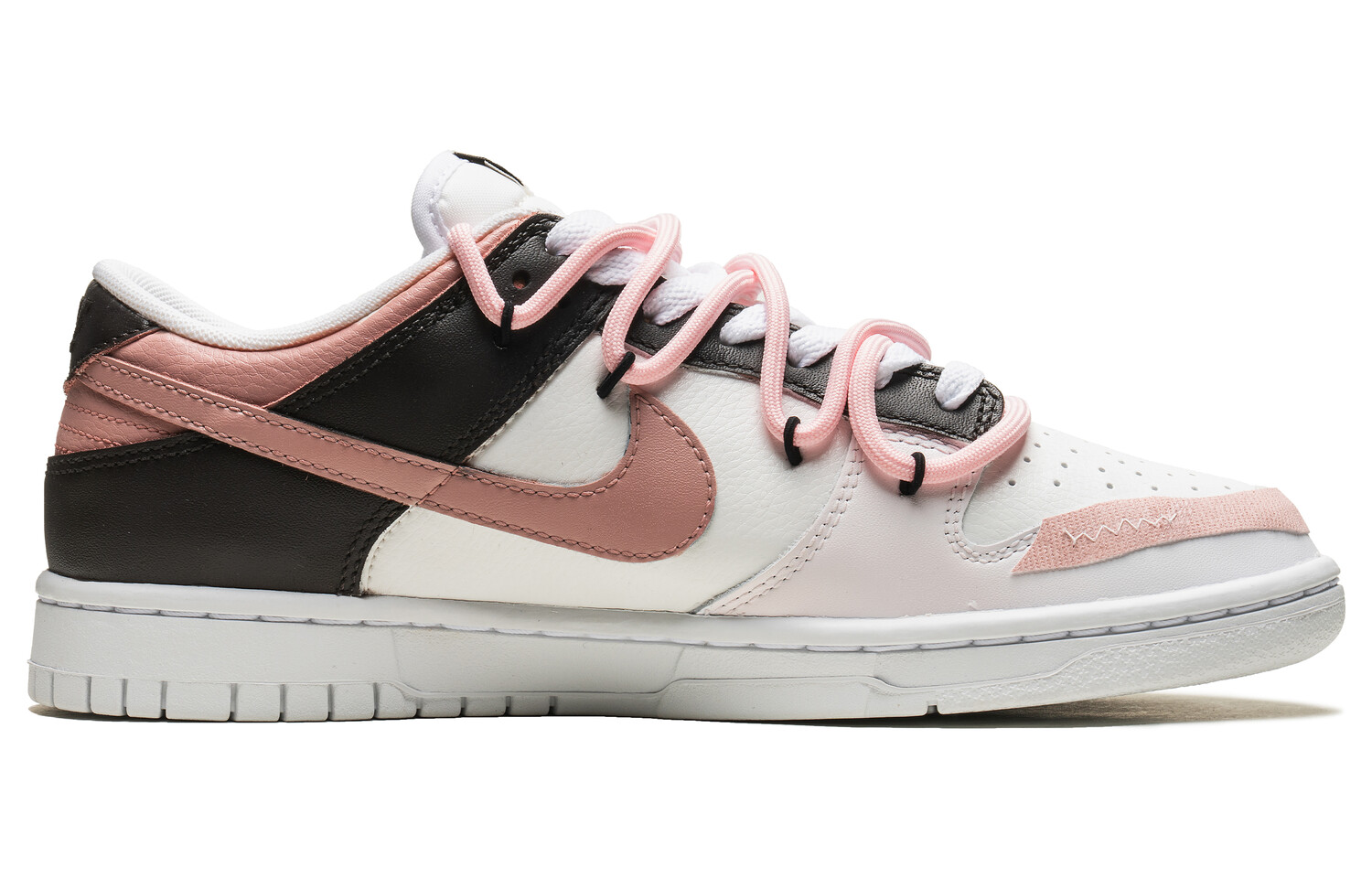 

Кроссовки Nike Dunk Skateboarding Shoes Men Low-top Pink/white/black, розовый