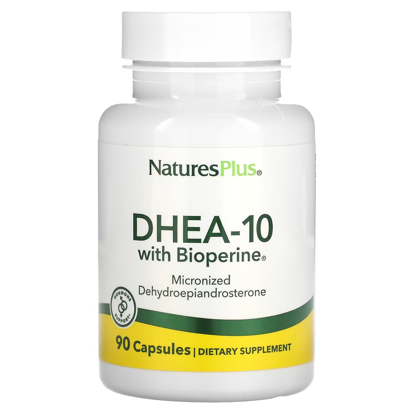 Пищевая добавка NaturesPlus ДГЭА-10 с биоперином, 90 капсул naturesplus дгэа 25 с bioperine 60 вегетарианских капсул