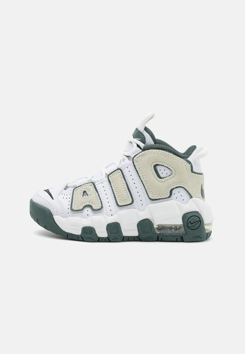 

Высокие кеды Air More Uptempo Unisex Nike, белый/морское стекло/винтажный зеленый/белый саммит