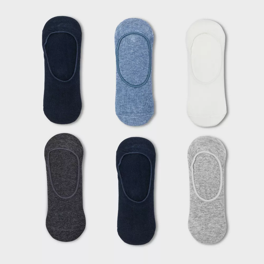 

Женские носки 6 пар - A New Day, цвет Navy/Denim Heather/White/Gray