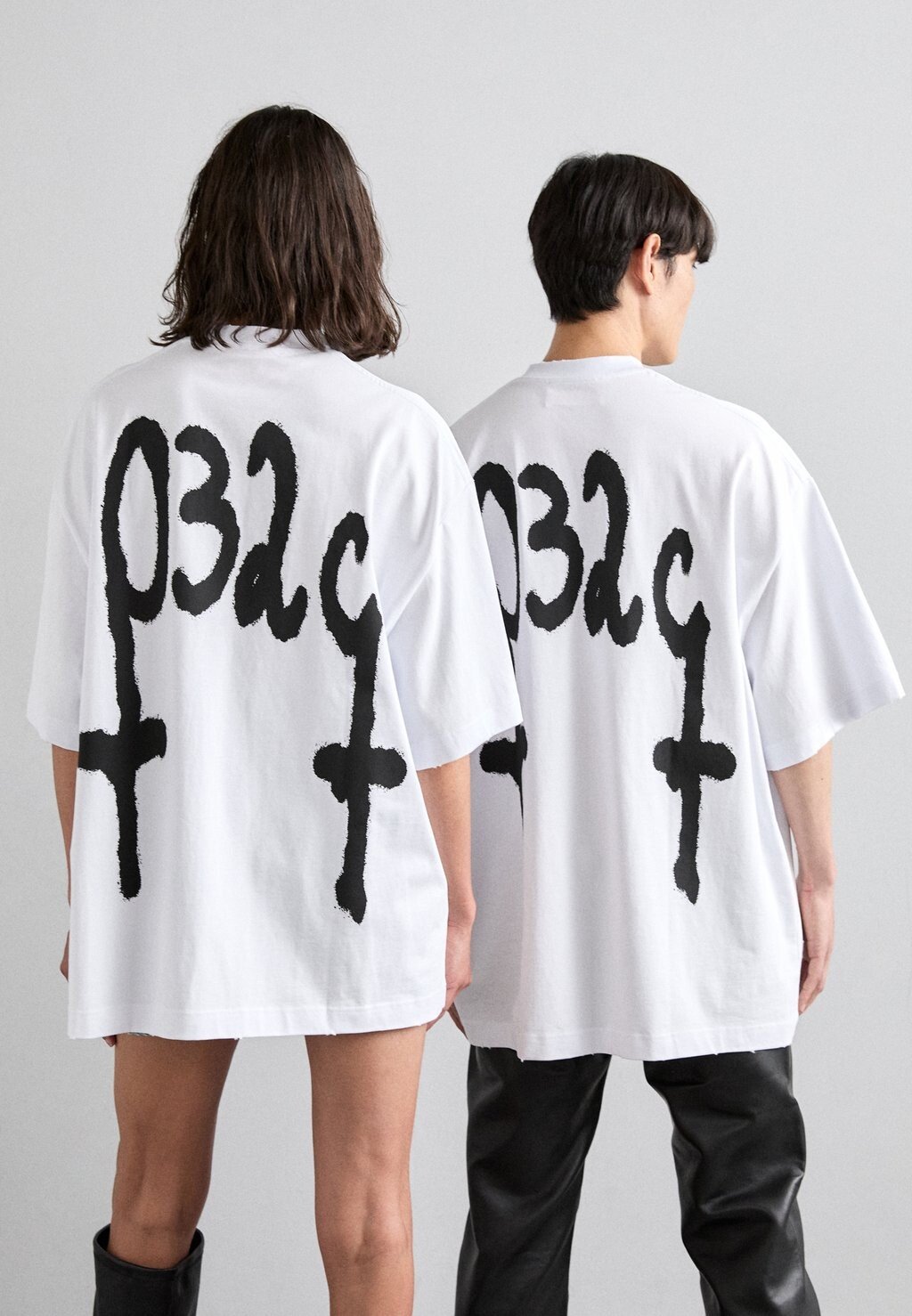 

Футболка с принтом MAYHEM OVERSIZED UNISEX 032c, цвет white