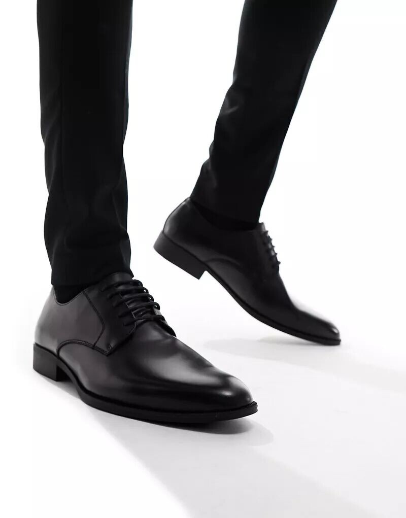 

Черные туфли дерби с застежкой-молнией River Island