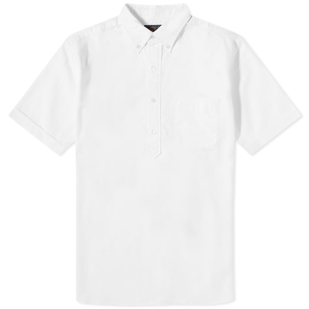 цена Оксфордская рубашка с короткими рукавами Beams Plus BD Popover, белый