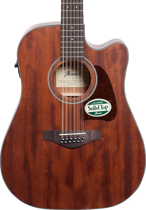 Акустическая гитара Ibanez AW5412CE Artwood 12-String Acoustic-Electric Guitar, Open Pore Natural