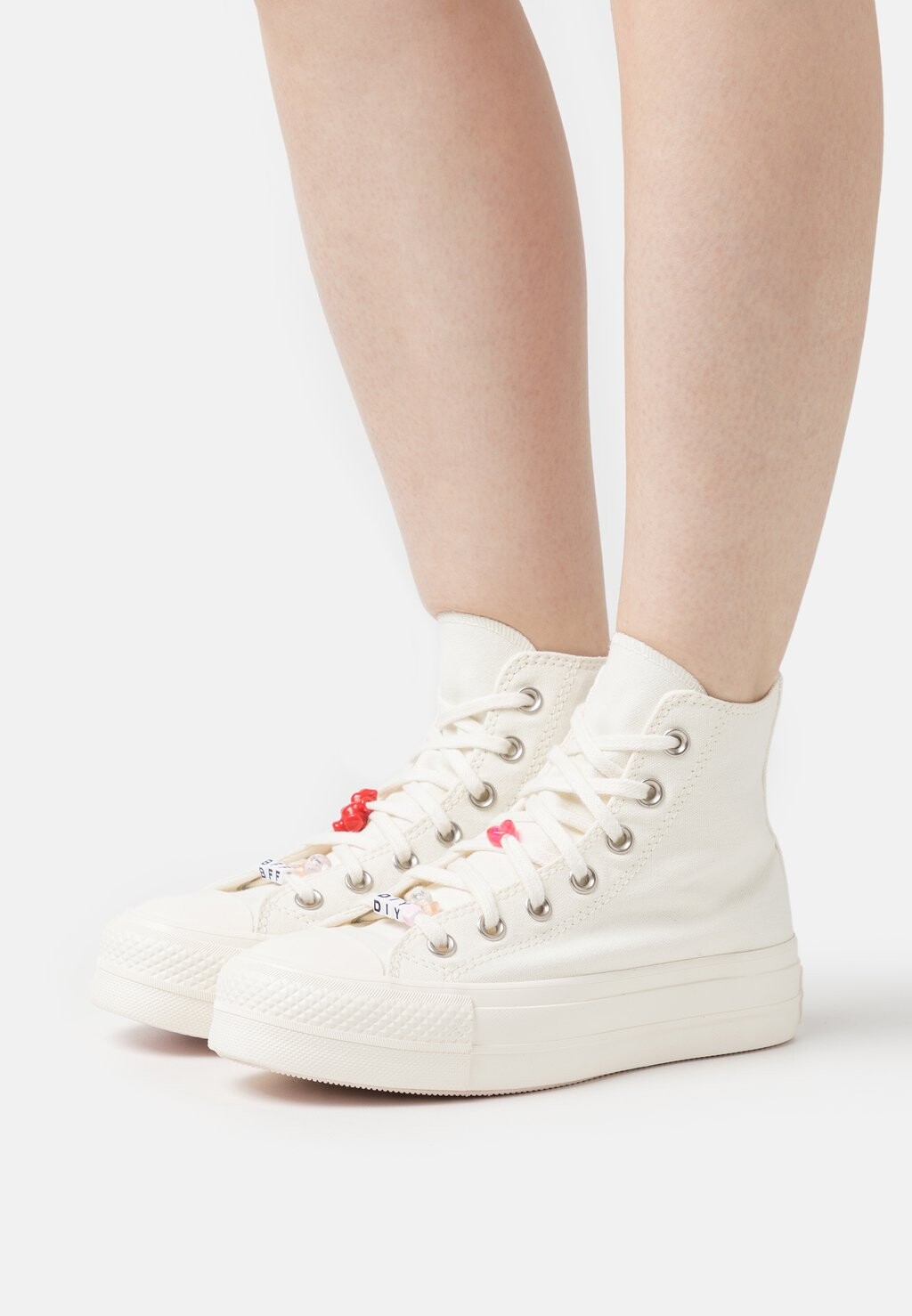 

Высокие кроссовки Converse, бежевый/черный