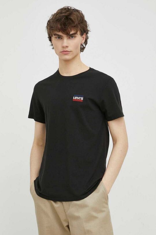 

2 пары хлопковых футболок Levi's, черный