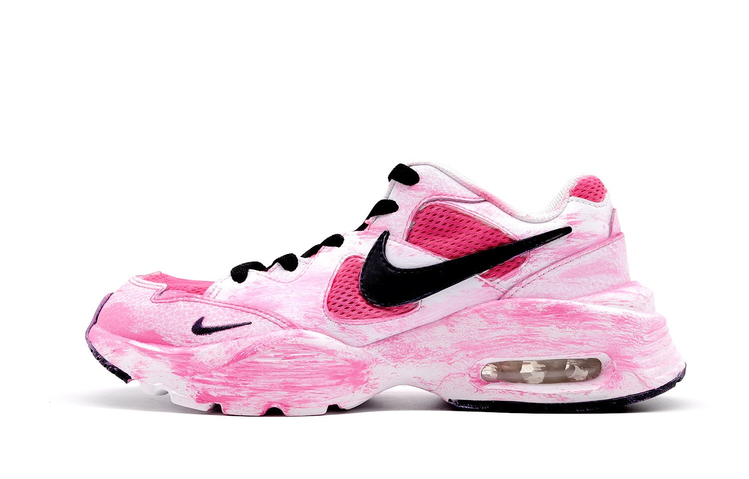 

Кроссовки Air Max Fusion женские с низким верхом розовые/белые/черные Nike