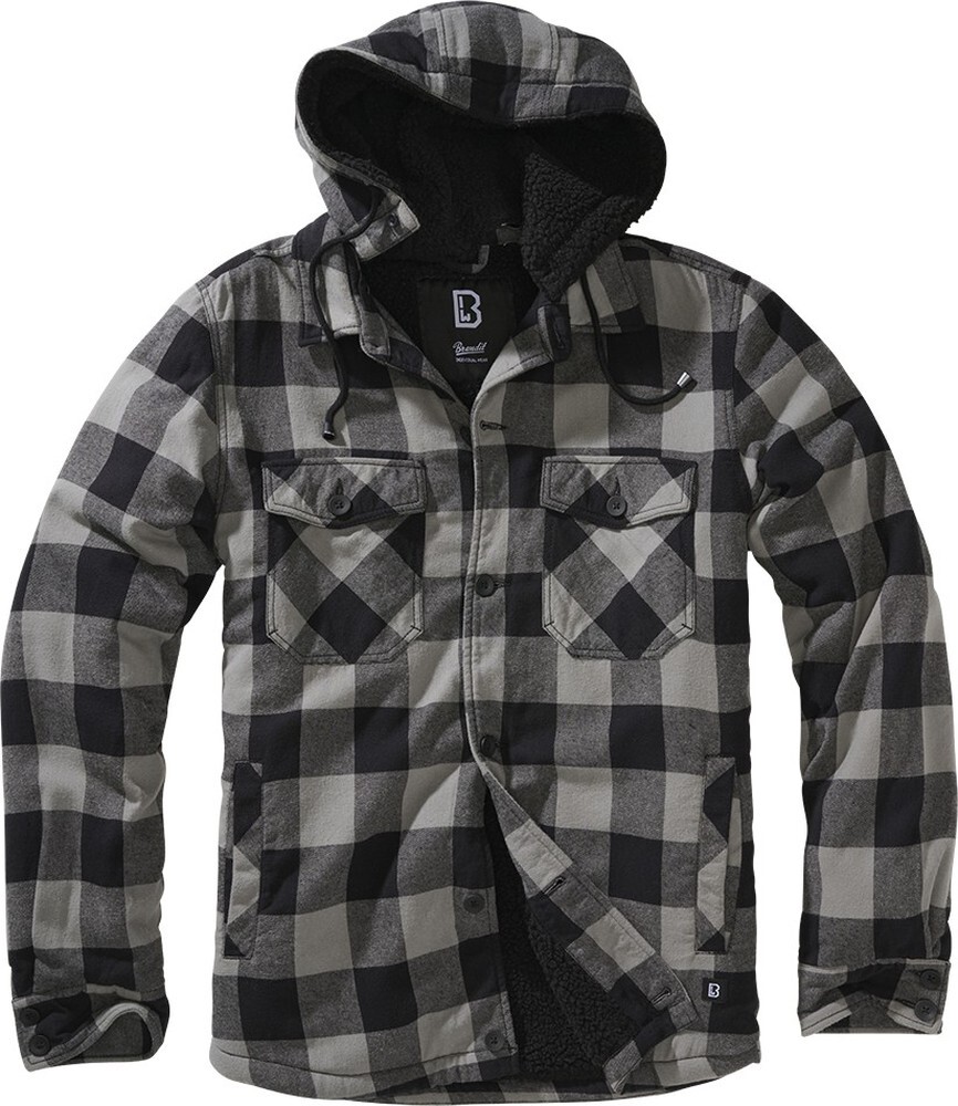 

Куртка Brandit Jacke Lumber Jacket Hooded, черный