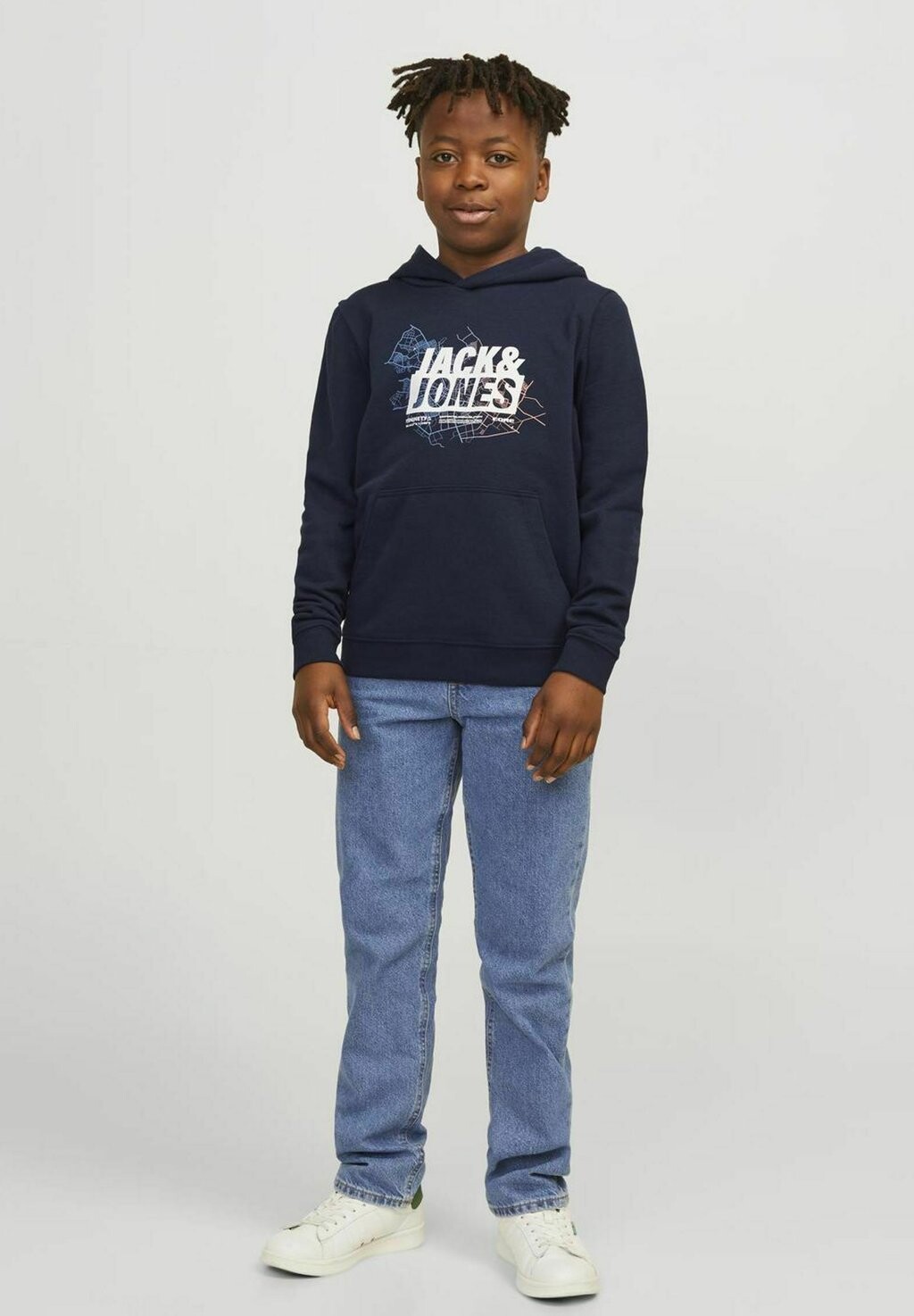 

Толстовка JCOMAP LOGO Jack & Jones Junior, цвет navy blazer