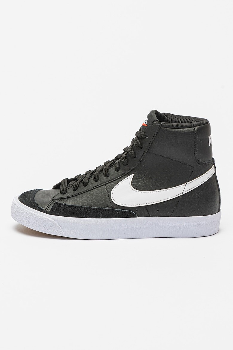 

Замшевые кожаные кроссовки Blazer Mid '77 Nike, черный
