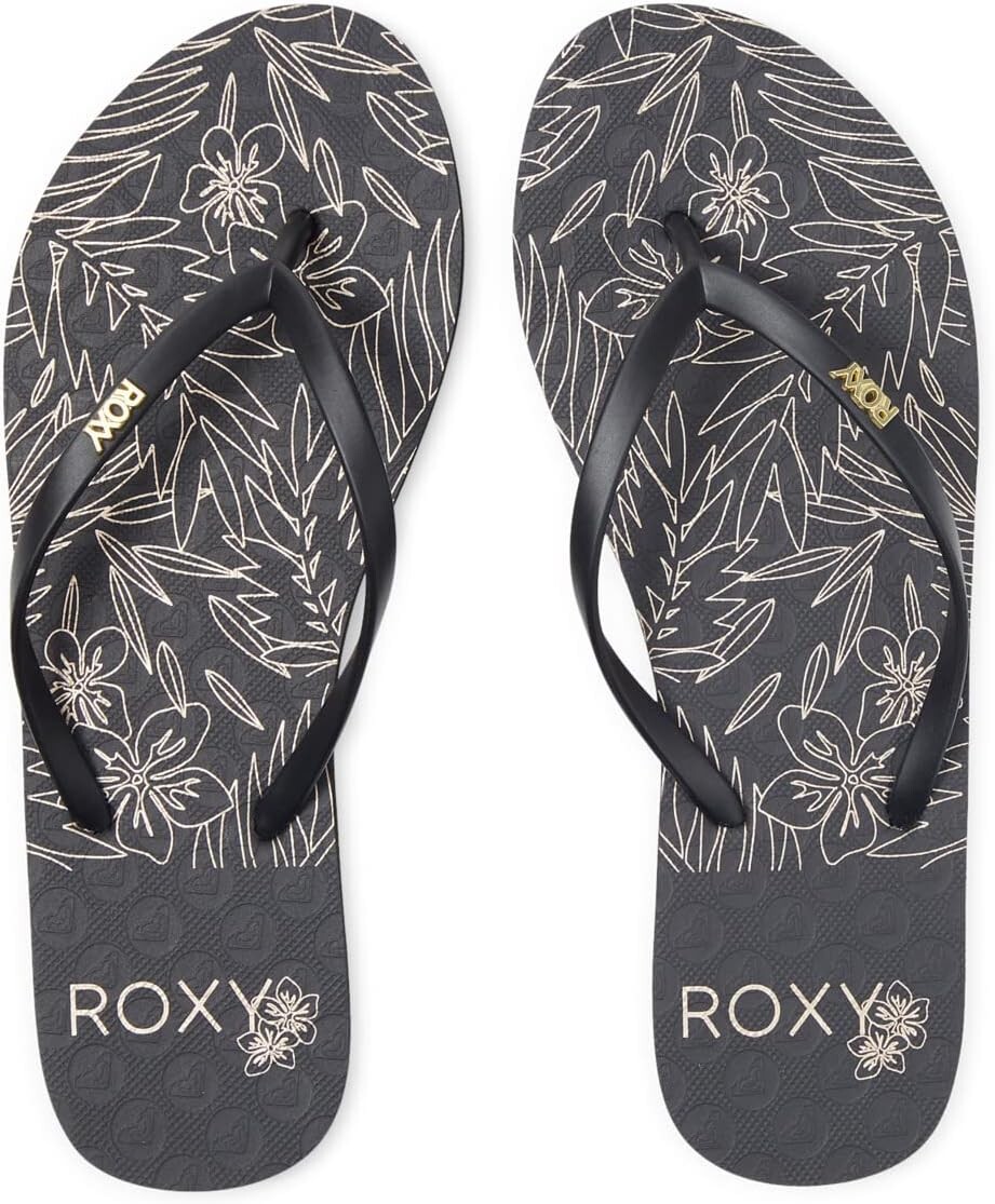 

Сандалии на плоской подошве Viva Stamp II Roxy, цвет Metallic Gold/Black