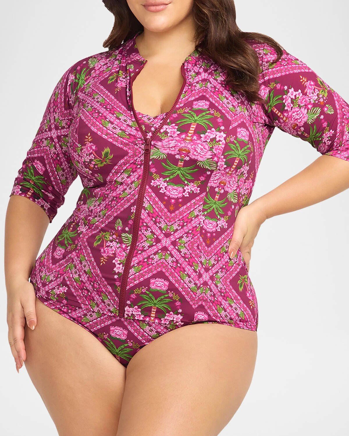 

Топ для плавания Shambala Seurat Rashguard Artesands, розовый