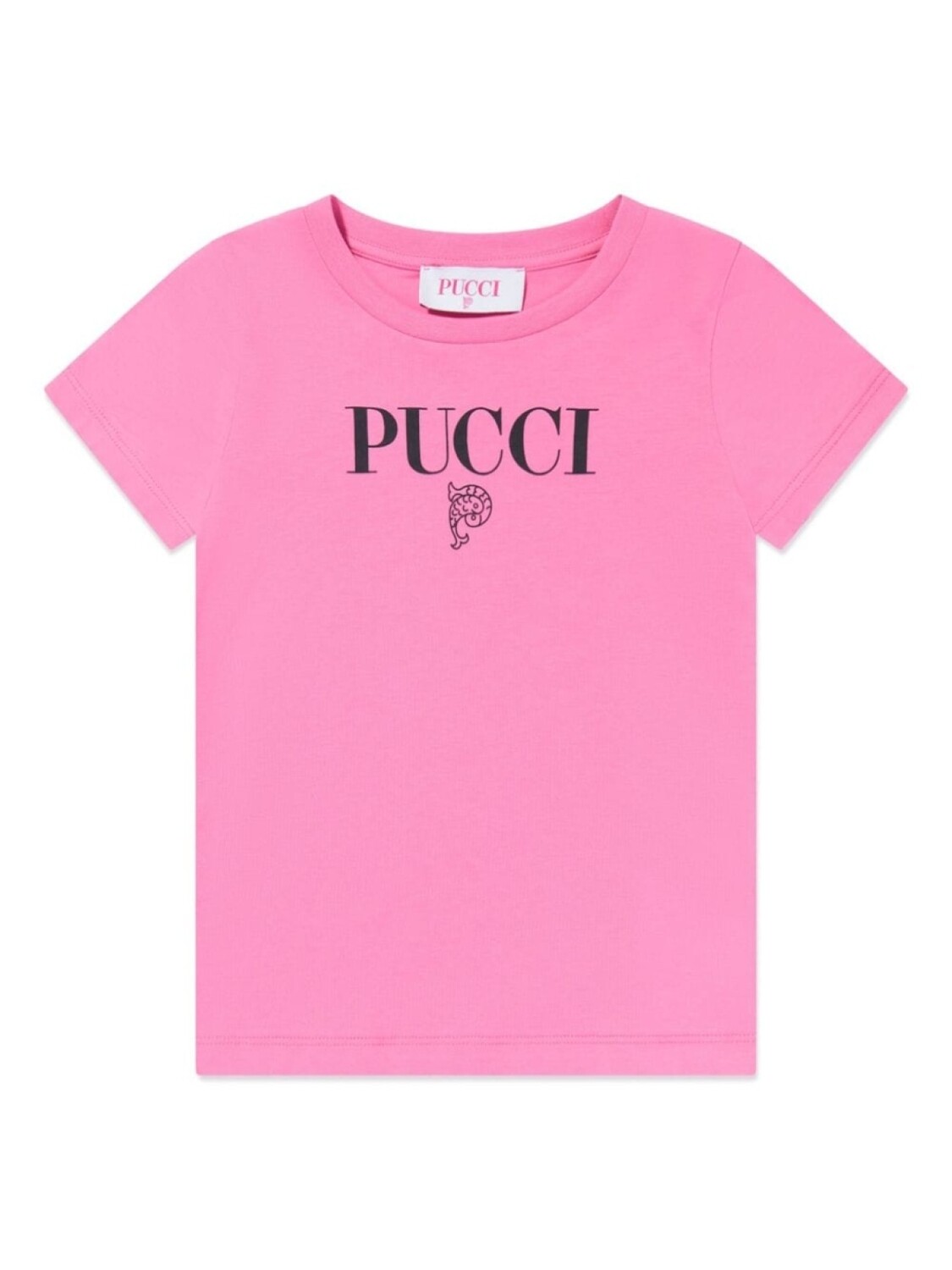 

PUCCI Junior футболка из хлопка с логотипом, розовый