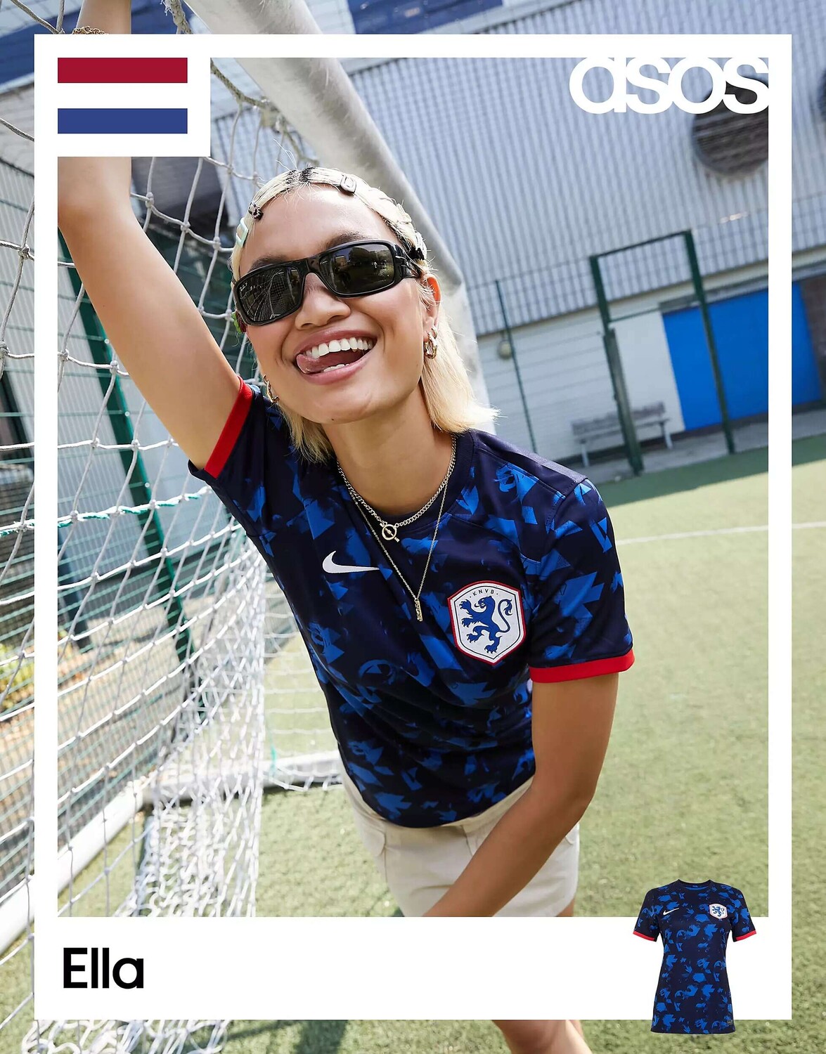 

Синяя выездная майка Nike World Cup 23 Нидерланды Stadium, Синий