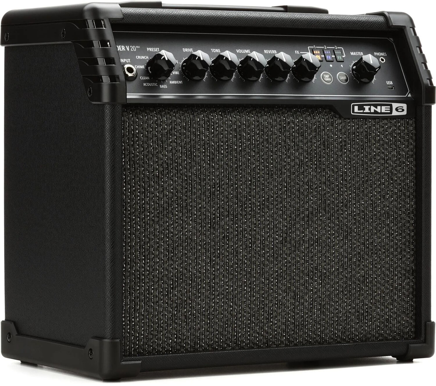 

Line 6 Spider V 20 MkII 1x8" 20-ваттный моделирующий комбоусилитель