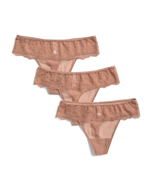 

3 шт. стринги с открытой крышкой Natori, цвет Boudoir