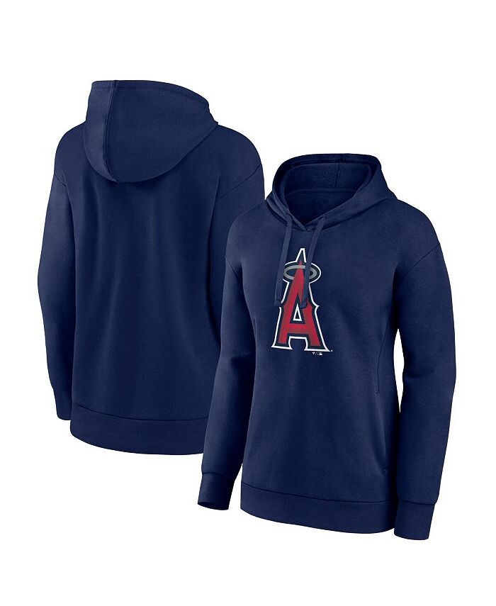 

Женский темно-синий пуловер с капюшоном и логотипом Los Angeles Angels Fanatics, синий