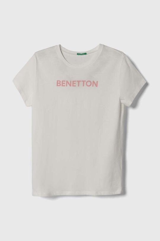 

Детская хлопковая футболка United Colors of Benetton, белый