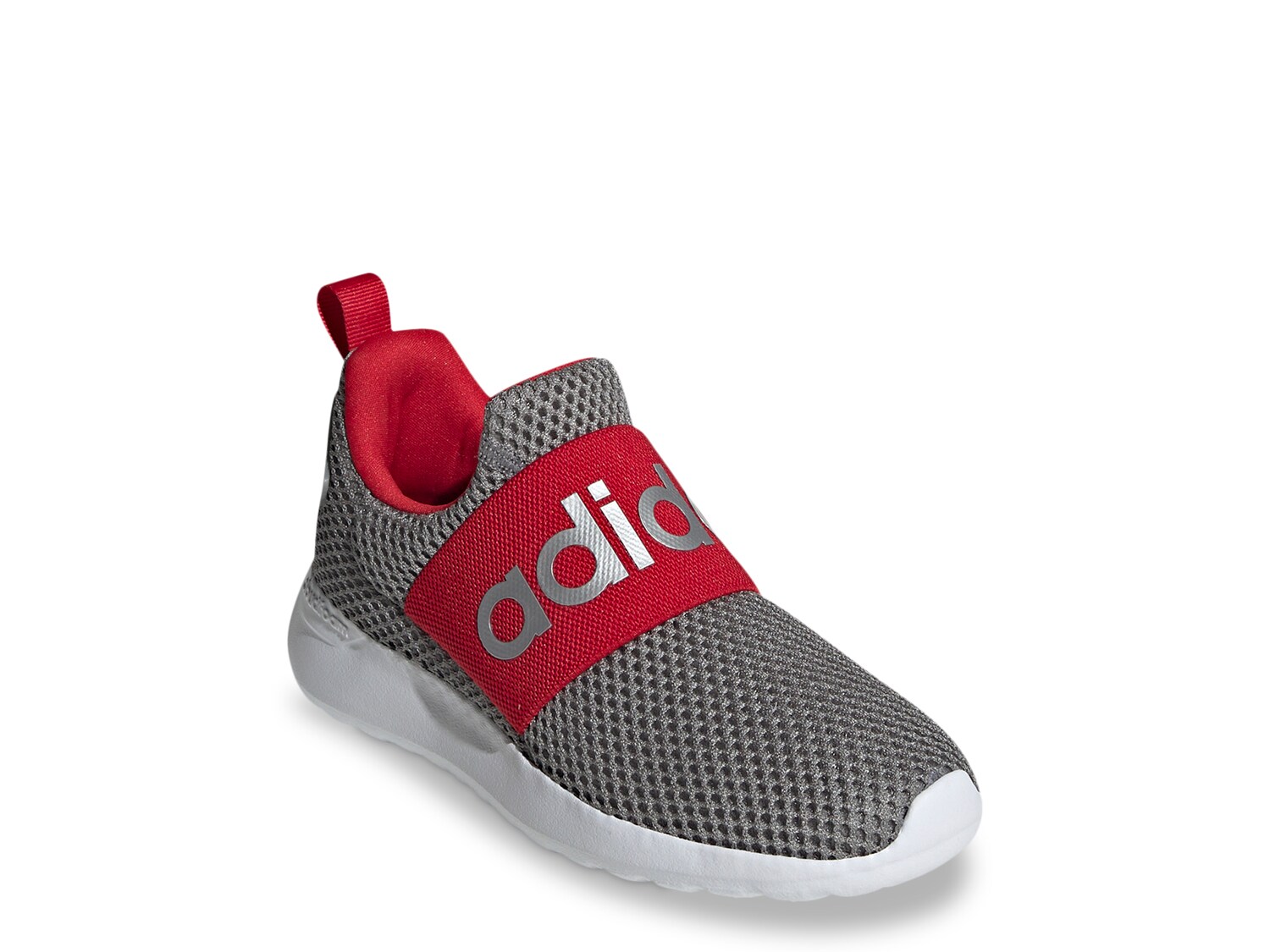 цена Слипоны детские Adidas Lite Racer Adapt 4.0, серо-красный