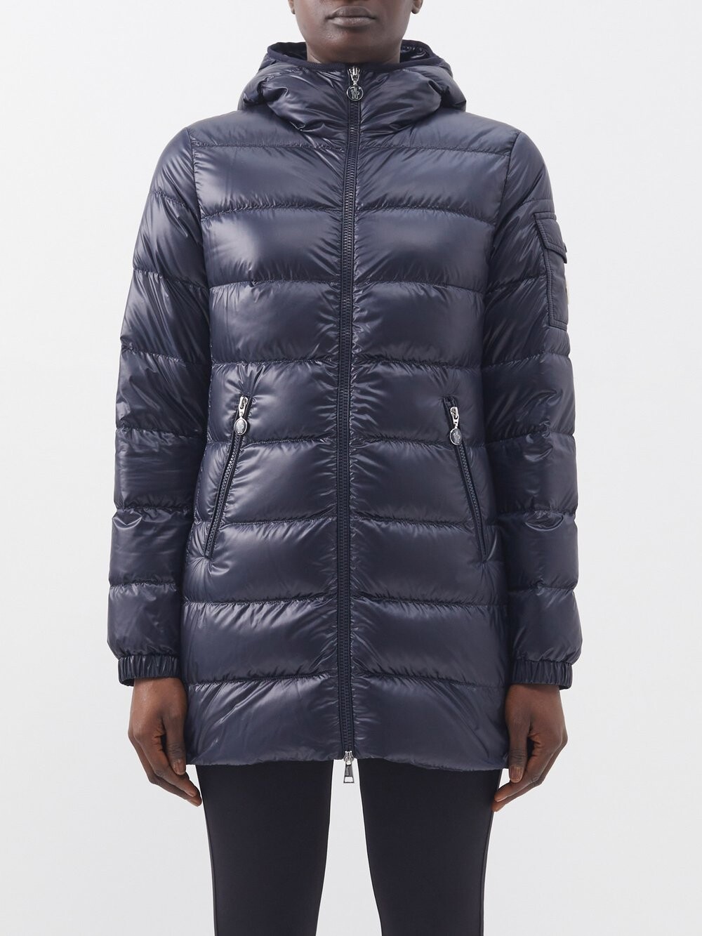 

Пуховик glements с капюшоном Moncler, синий