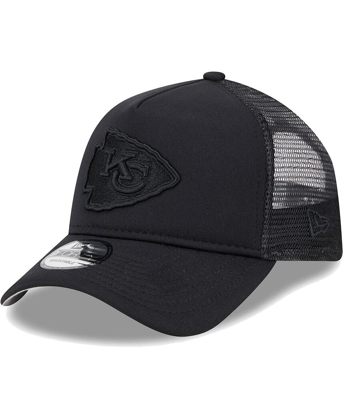 

Мужская черная регулируемая кепка Kansas City Chiefs All Day A-Frame Trucker 9FORTY New Era