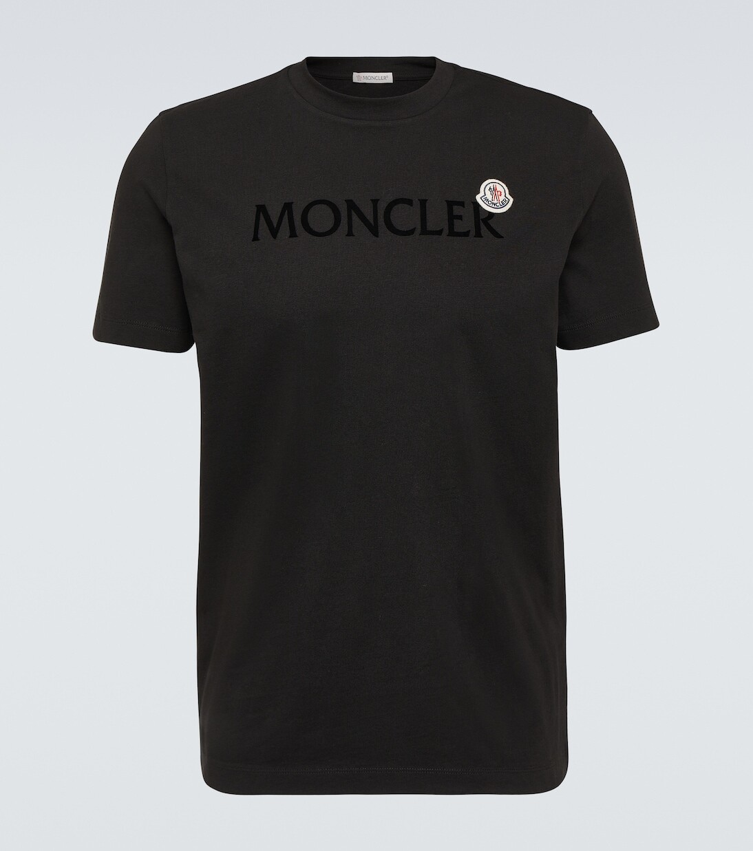 

Футболка из хлопкового джерси Moncler, черный