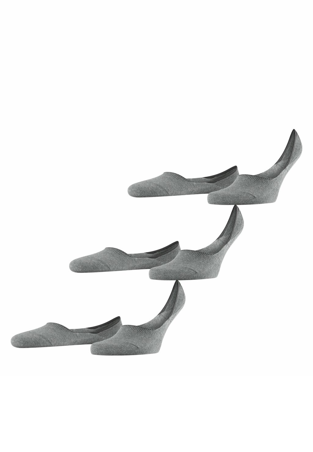 

Носки STEP MEDIUM CUT 3-PACK INVISIBLES EVERYDAY CASUAL FALKE, светло-серый