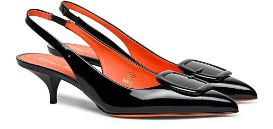 

Босоножки из лакированной кожи Santoni