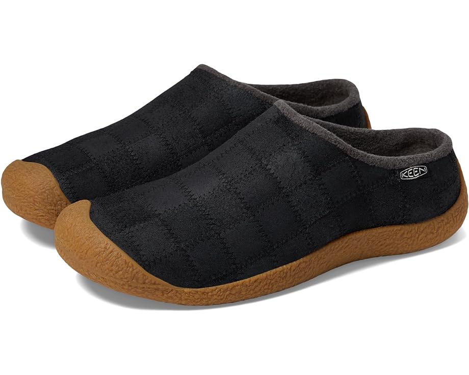 Домашняя обувь KEEN Howser Harvest Slide Leather, цвет Black/Birch