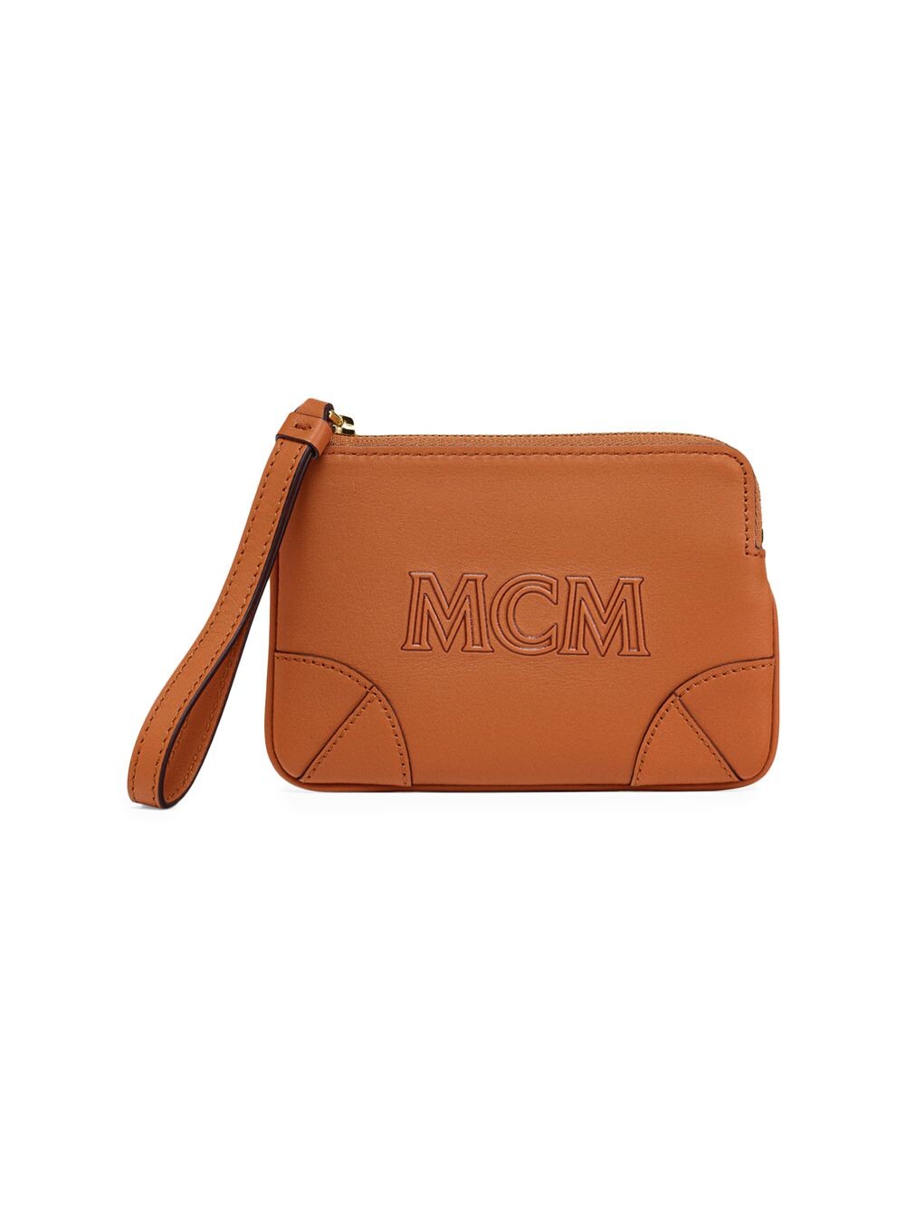 

Кожаный клатч Mini Aren на плоской подошве MCM