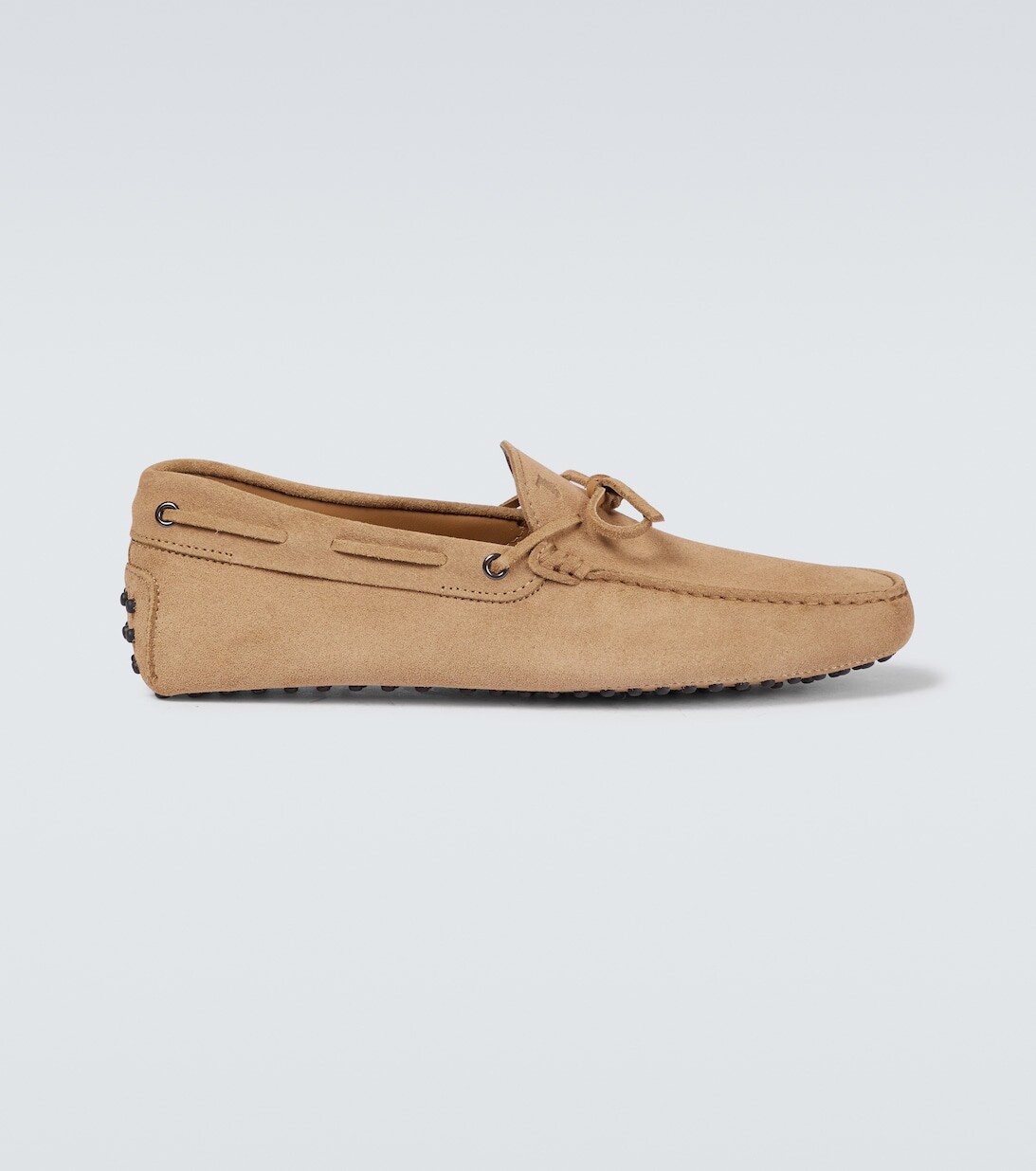 

Замшевые мокасины Gommino Tod's, бежевый