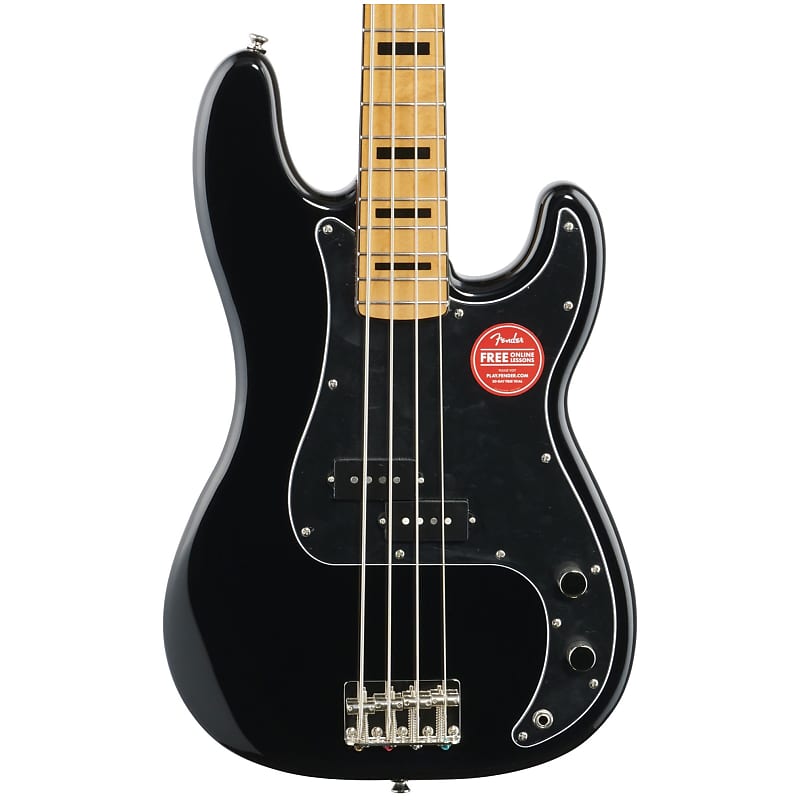 Басс гитара Squier Classic Vibe '70s Precision Electric Bass, with Maple Fingerboard, Black