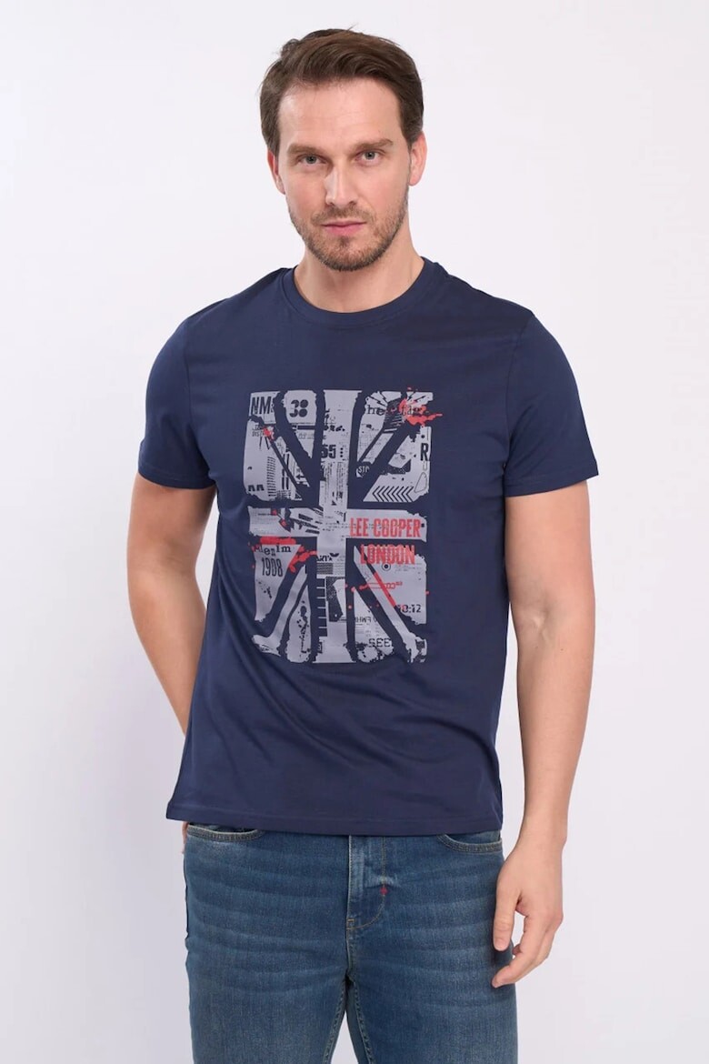 

Футболка с фигурным принтом Lee Cooper, синий