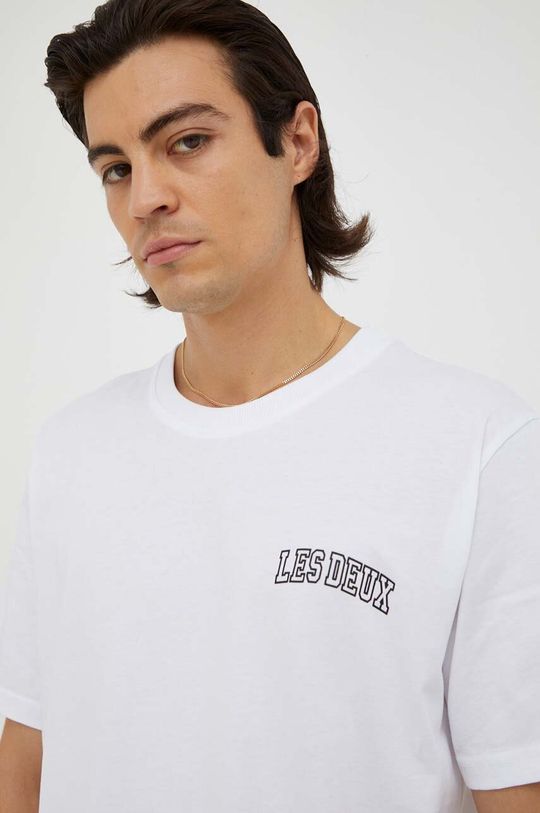 Хлопковая футболка Les Deux, белый