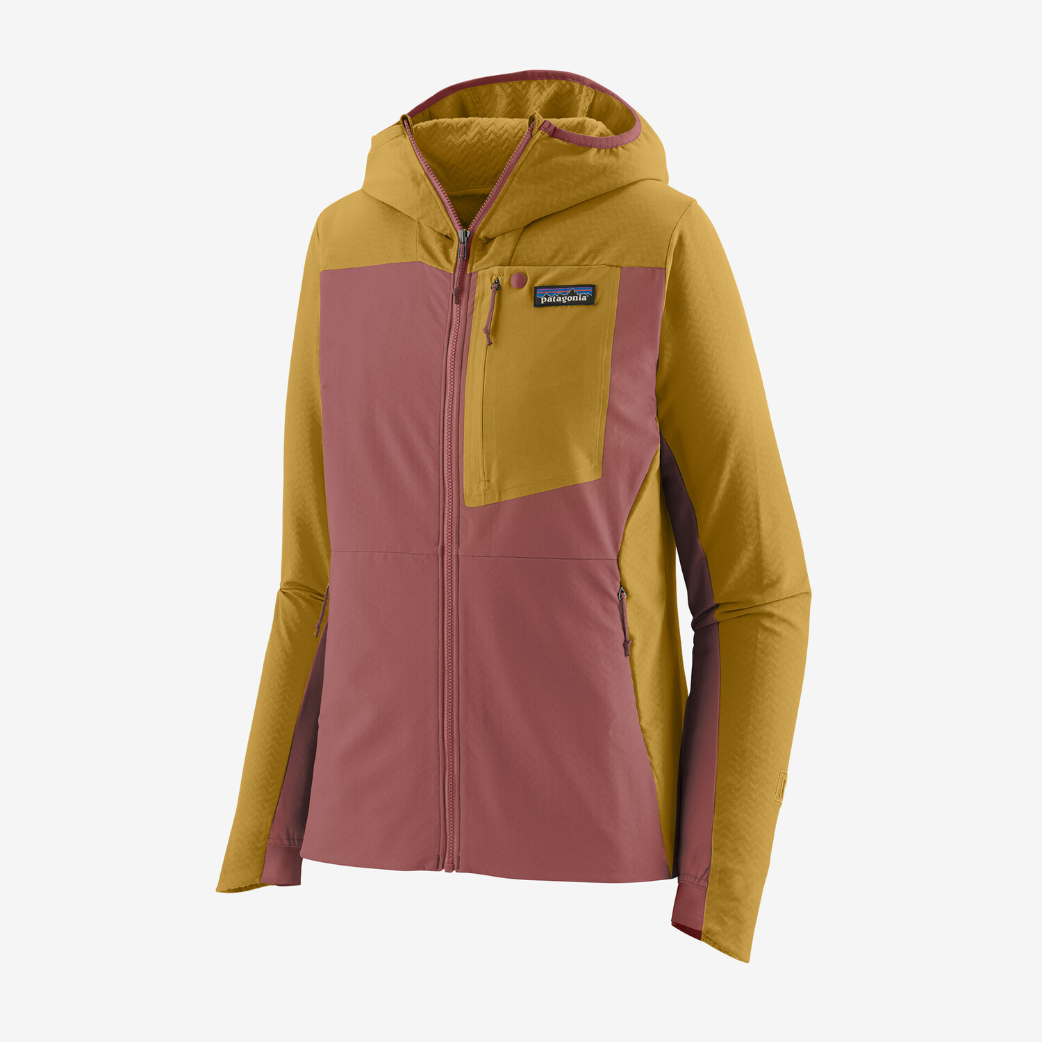 

Женская толстовка R1 CrossStrata Patagonia, цвет Burl Red