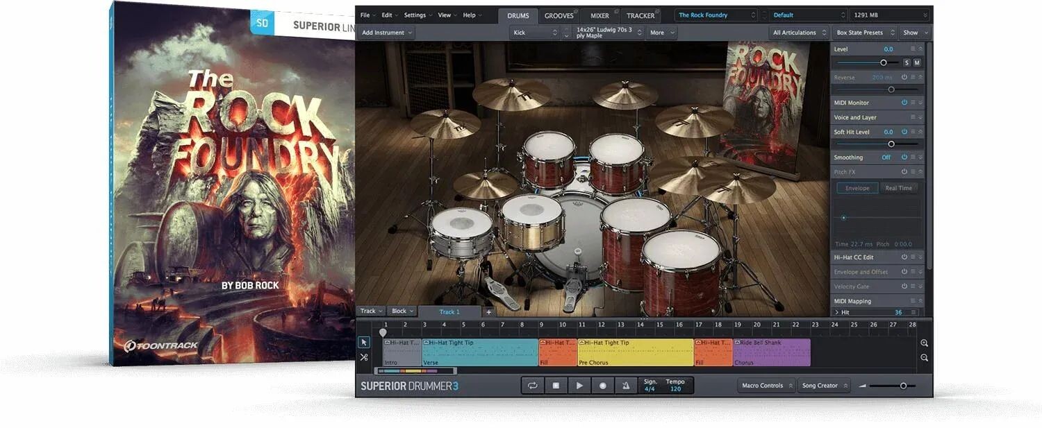 

Расширение Toontrack The Rock Foundry SDX