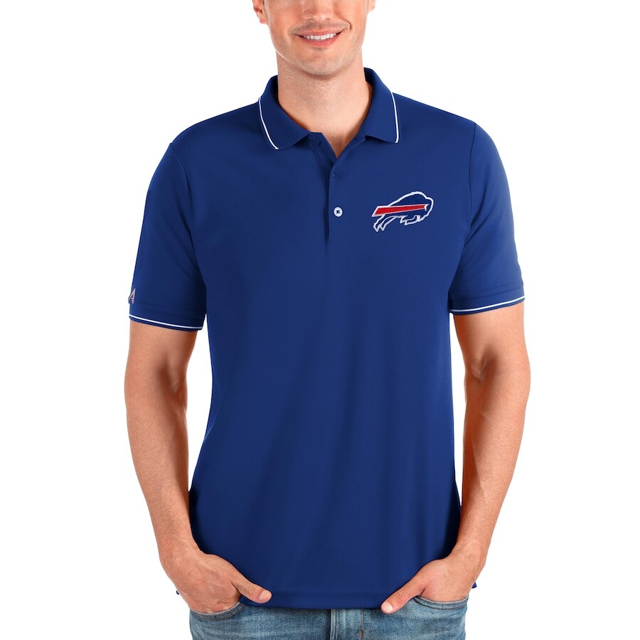 

Поло с коротким рукавом Antigua Buffalo Bills, роял