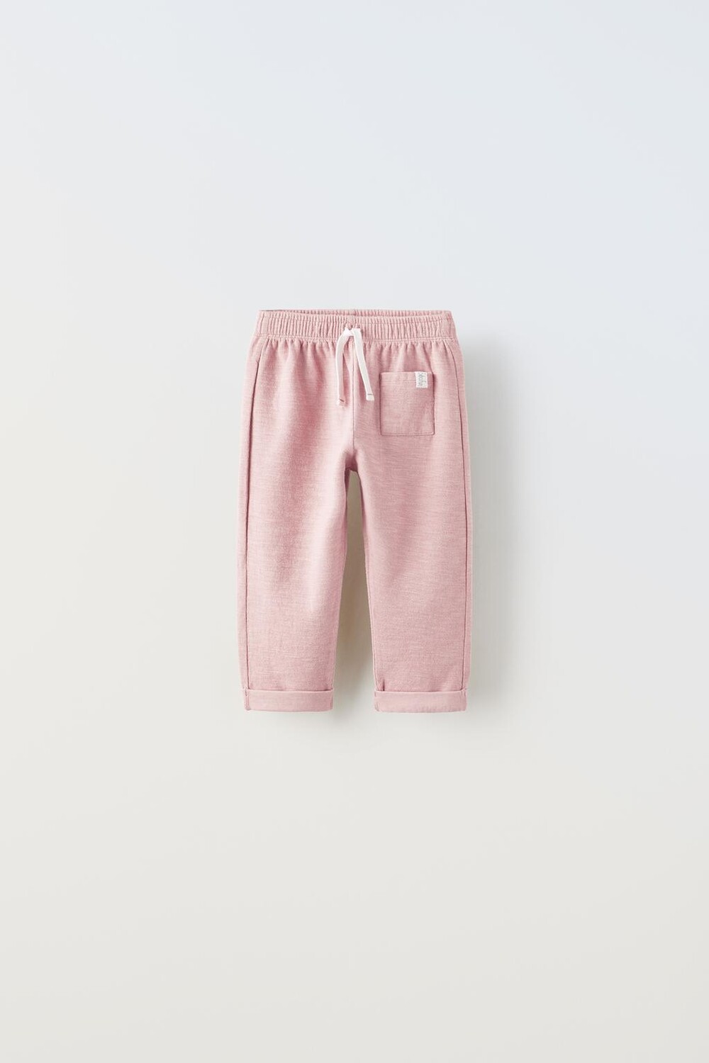 

Брюки с фактурной этикеткой ZARA, розовый