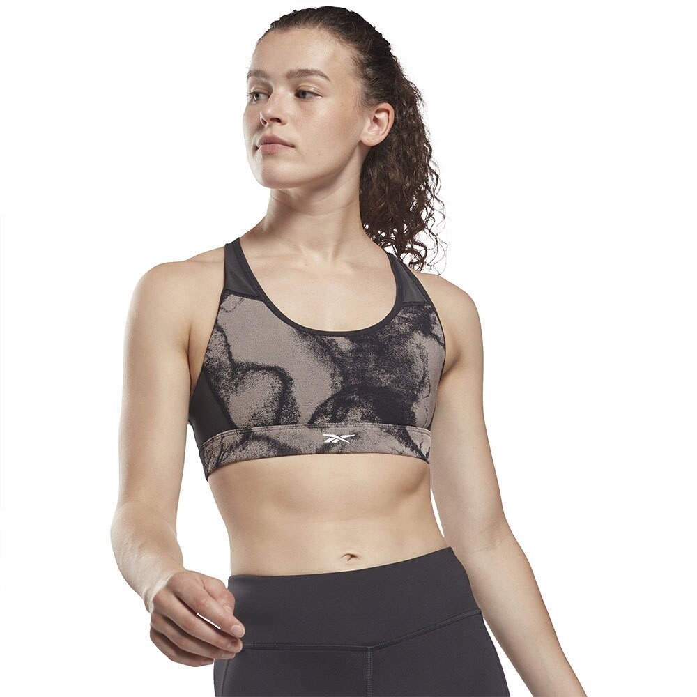 

Спортивный бюстгальтер Reebok Lux Racer Jacquard, черный