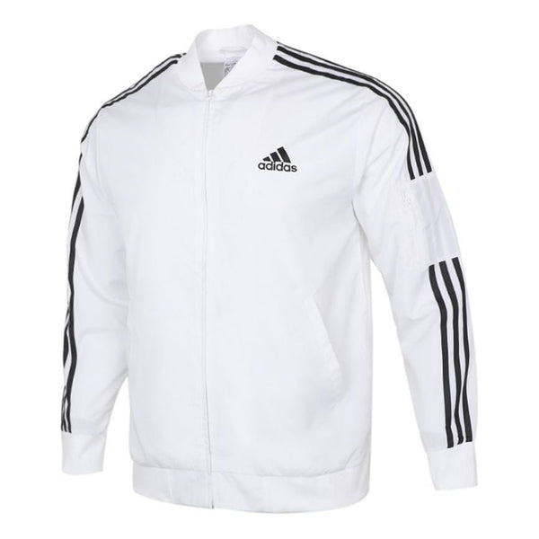 цена Куртка adidas Stripe Sports Woven Logo Jacket White, белый