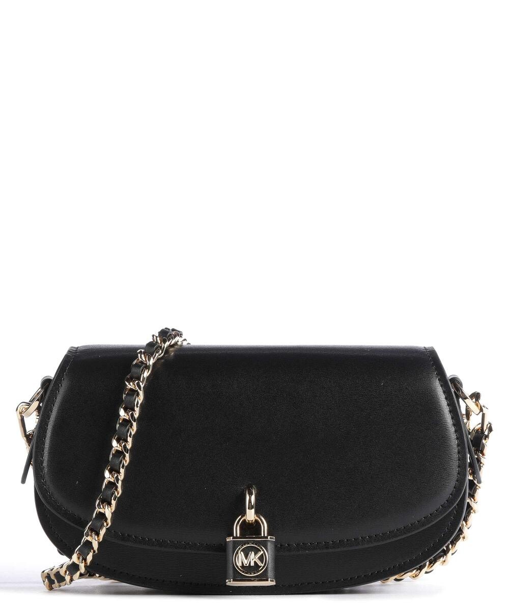 

Сумка через плечо Mila из мелкозернистой яловой кожи. Michael Kors, черный
