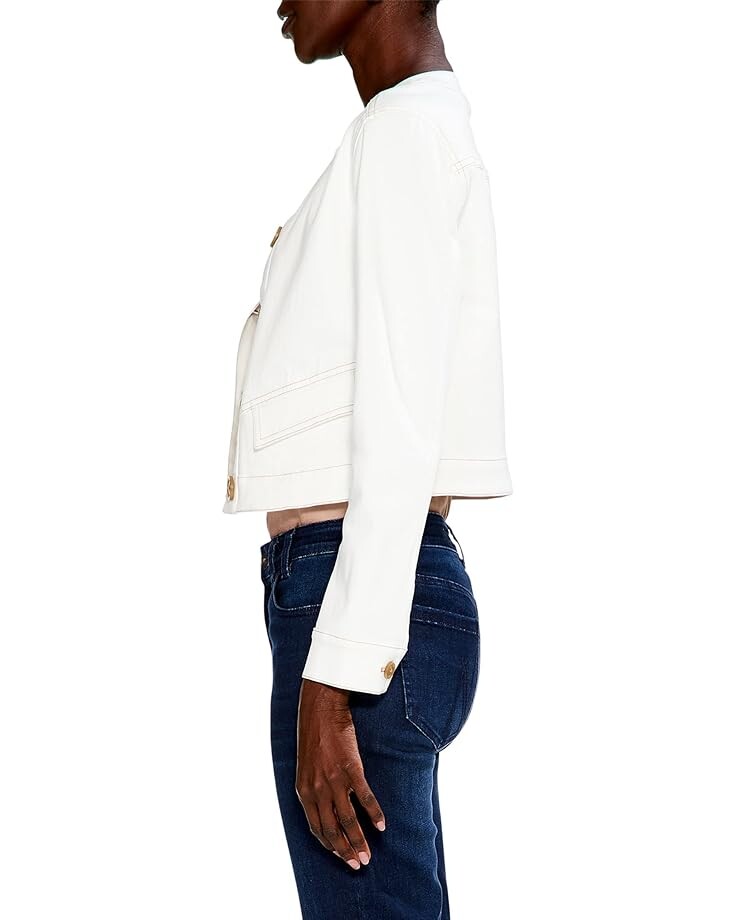 

Куртка NIC+ZOE Petite Top It Off Denim Jacket, цвет Paper White