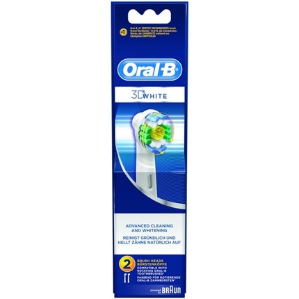 Сменные насадки для щеток Oral B 3D White, 2 шт. Oral-B oral b 3d white сменные насадки 2 насадки