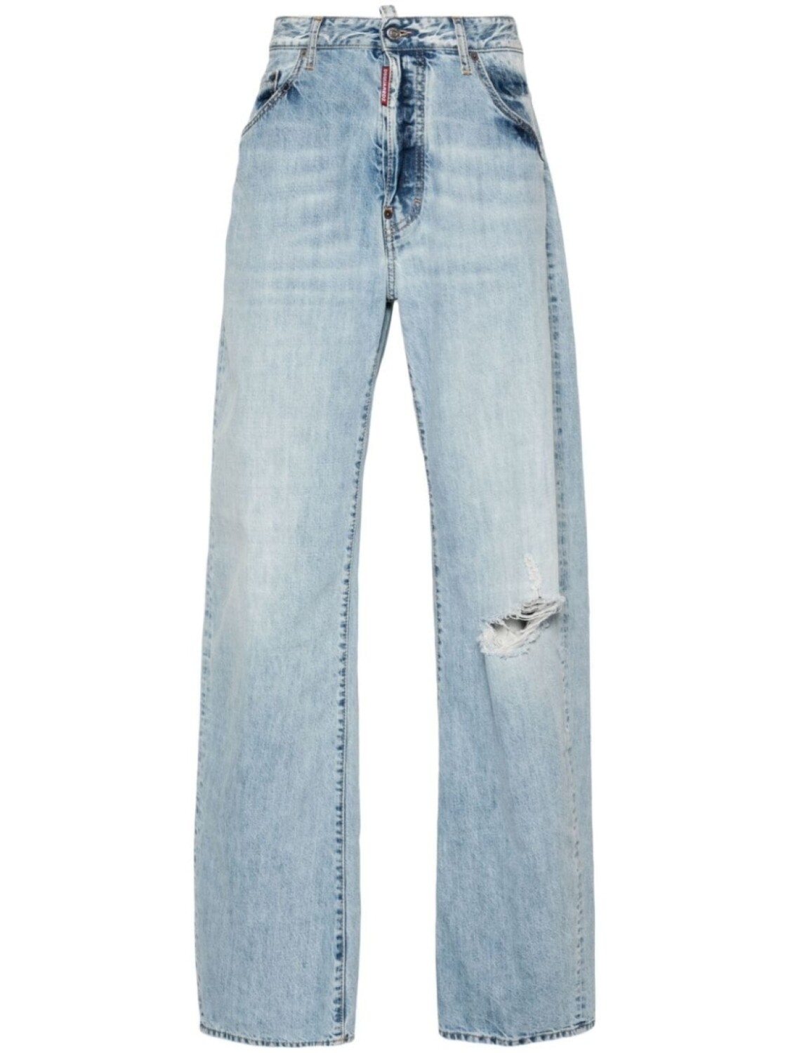 

Dsquared2 широкие джинсы с прорезями, синий