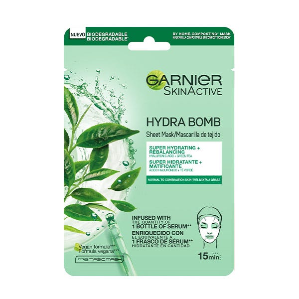 Маска Tissue Hydra Boom Mattifying 1 шт Garnier garnier tissue face mask hydra bomb pomegranate 1 pc