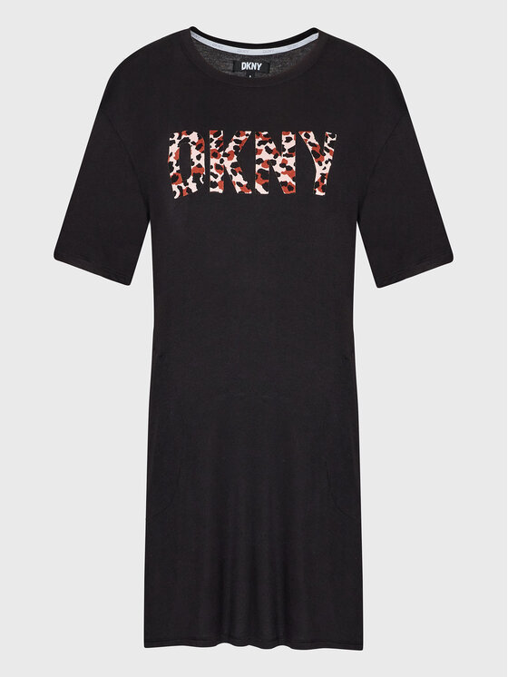 Ночная рубашка стандартного кроя Dkny, черный